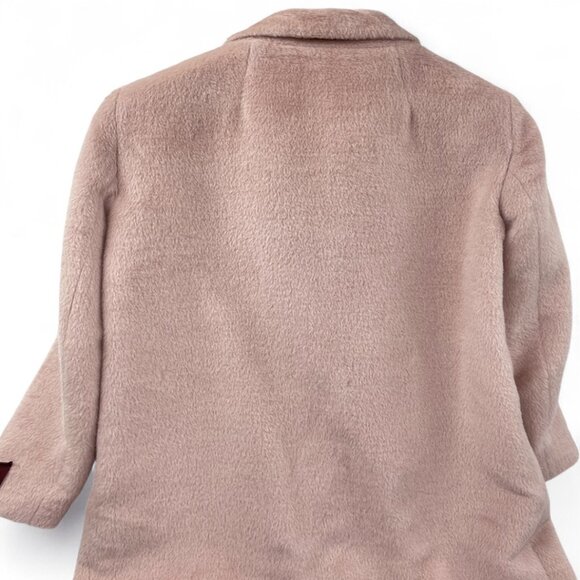 Babaton Stedman Coat Italian Alpaca Wool Blend Salmon Pink Overcoat Women's XXS - Picture 6 of 13